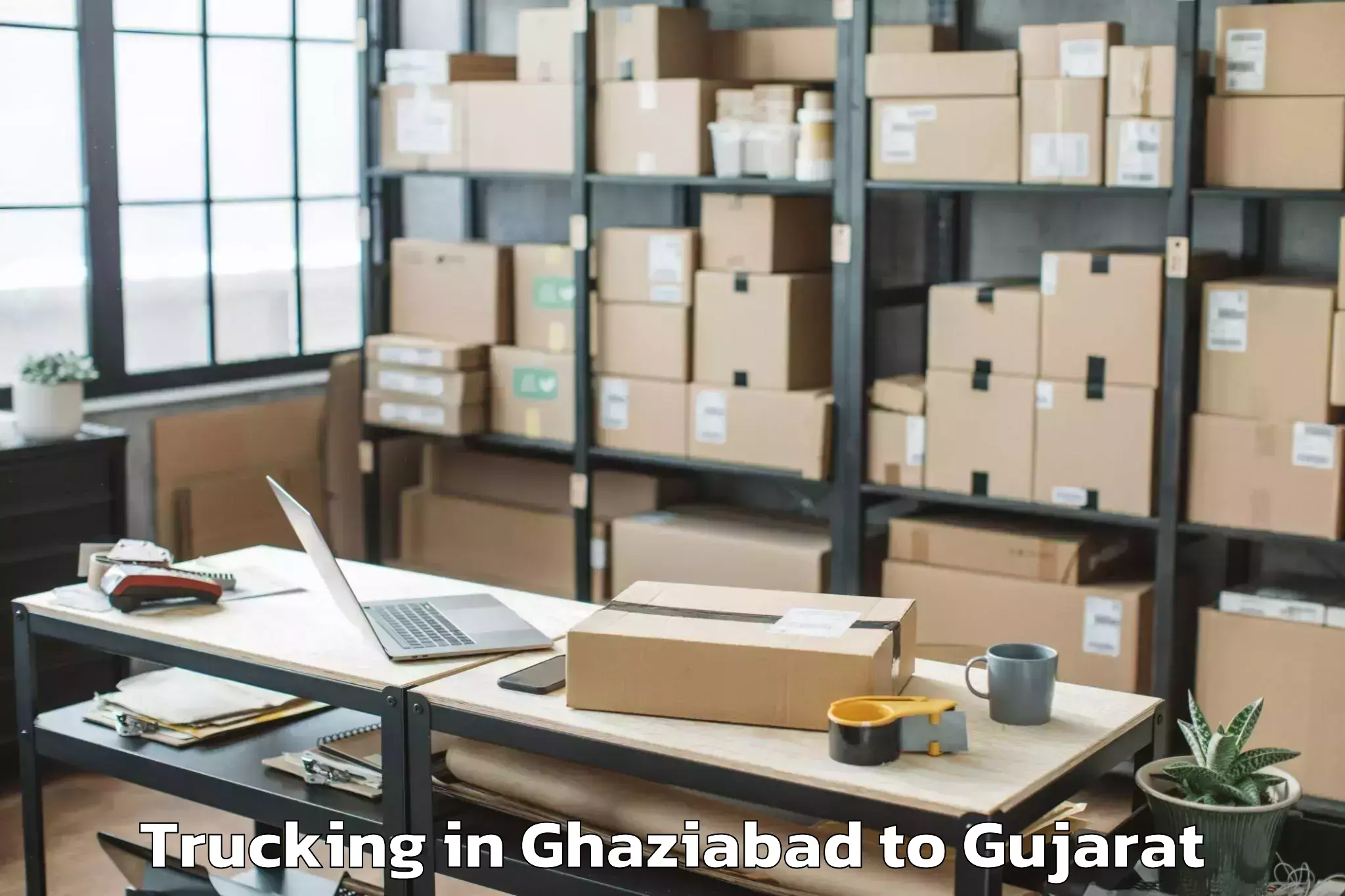 Efficient Ghaziabad to Limkheda Trucking